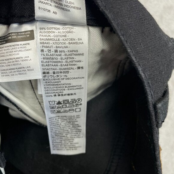 NEW Levis 511 Slim Straight Jeans Men's 32x32 Black Stretch - Picture 5 of 7